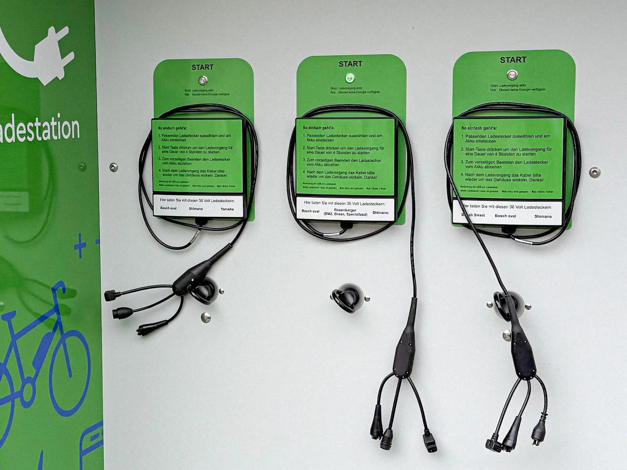 Mobilitätsstation Modul mit Ladekabel
